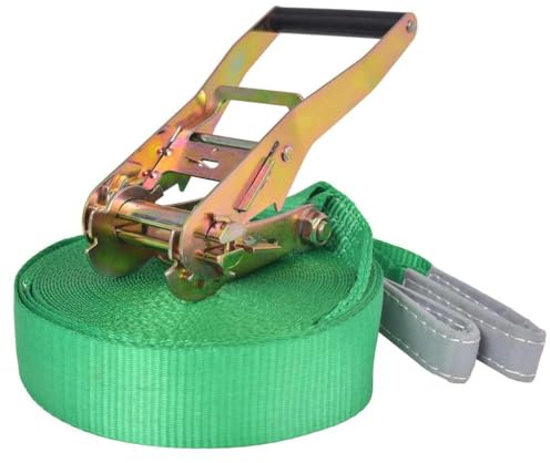 Ordellia Slackline av polyester gul m x, kan belastas upp till park och trädgård, främjar balansträning, koordination, stabilitet, proprioception och skumpträning