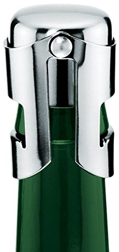 Leopold Vienna Chiusura ermetica delle bottigli, Inossidabile, Grigio Acciaio, 40x40x55mm