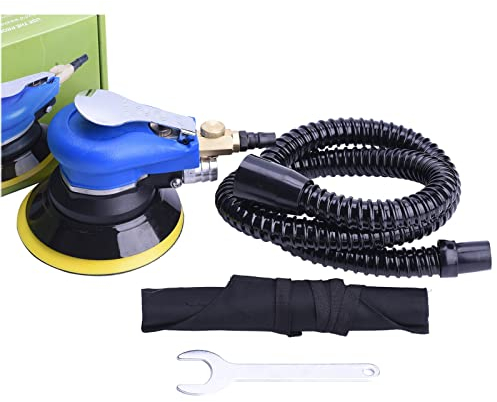 Lijadora excéntrica sin polvo, aire comprimido 125 mm, multi-lijadora con colector de polvo, equipo de rectificado profesional (Lijadora excéntrica sin polvo)