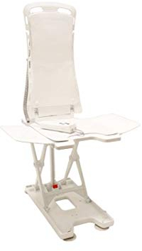 Badelifter Bellavita 5 Jahre Garantie weiß akku mit Bezug Classic absenkb. Rücke