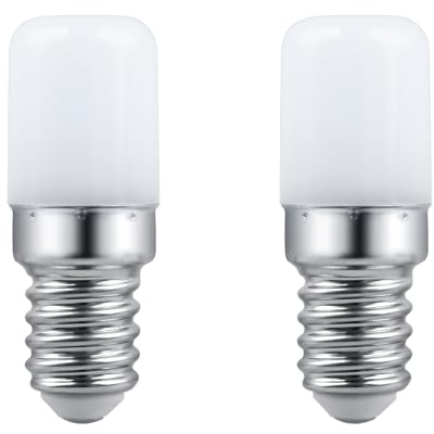 SCNNC LED Lampen T18 E14 Kühlschranklampe 3W AC 230V, 300LM Neutralweiß 4000K, Nicht Dimmbar, Entspricht 30W Glühbirne, Kühlschrankbirne E14 LED für Kühlschrank, Nähmaschine, Nachtlicht, 2 Stück