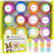 12 bombas de baño para niños con juguete sorpresa en el interior, juego de regalo de pompas de jabón, spa hecho a mano, colorido, burbujeante, ideal para cumpleaños, Navidad, Pascua, día del niño,