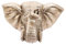Amosfun Hofbrunnen gartendeko gartenpumpe Außendekor wasserfontäne wasserspeier Düse Katzenbrunnen wasserspender für Hunde Elefant-Babyparty-Dekorationen für Mädchen Wandwasserbrunnen Harz