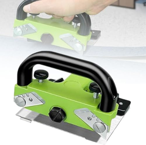 Taglierina Portatile per Pavimenti In Pvc, Coltello a Spinta Senza Cuciture con Profondità e Spazio Regolabili, Taglierina per Pavimenti Laminati con Corpo In Lega