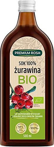 Cranberry Juice 100% Sugar-Free BIO 500 ml Premium Rosa