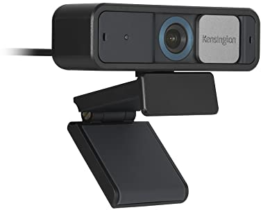 Kensington Webcam W2050 Pro 1080p con Enfoque Automático, Alimentación USB, 2 Micrófonos de Eliminación de Ruido, Lente con Zoom y HD, Cámara digital para Teletrabajo (K81176WW)
