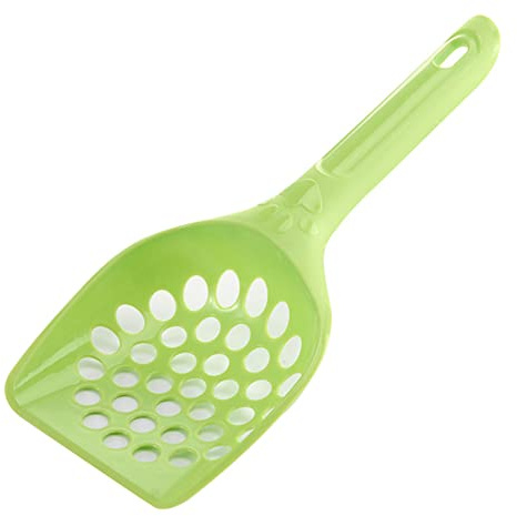 Anawakia Kattsandsspade kattlåda spade katter spade (grön, stort hål)