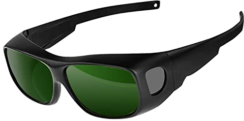 UpaClaire Lunettes de soudage, verres de soudage de sécurité enveloppants, verres de soudure, anti-rayures, antidérapants, protection UV, 198-2000 nm, couleur n° 5