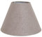 Lampenschirm RÜGEN hellbraun beige ecru rustikaler Stoff D23cm Strandhaus Deko