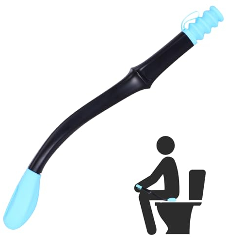 WC Hilfsmittel 15.5inch Toilettenpapierhilfen Toilettenhilfe zum Abwischen Abwischhilfe für Po Toilettenpapierhilfe Lange Reichweite Comfort Wipe für eingeschränkte Mobilität