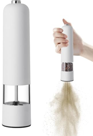 Oldmoom Moulin à poivre électrique, moulin à poivre | Moulin à poivre électrique automatique,Salières et poivrières automatiques en céramique, Gadgets de cuisine
