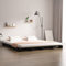 NQJIBUE Beds & Accessories Palettenbett Schwarz 140x190 cm Massivholz Kiefer Betten & Bettrahmen
