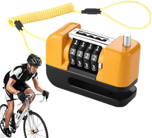 Vmiorzq Bloccadisco del freno | Serratura di sicurezza per ruota elettrica con combinazione | Dispositivi di bloccaggio impermeabili, attrezzatura di sicurezza per biciclette elettriche e moto