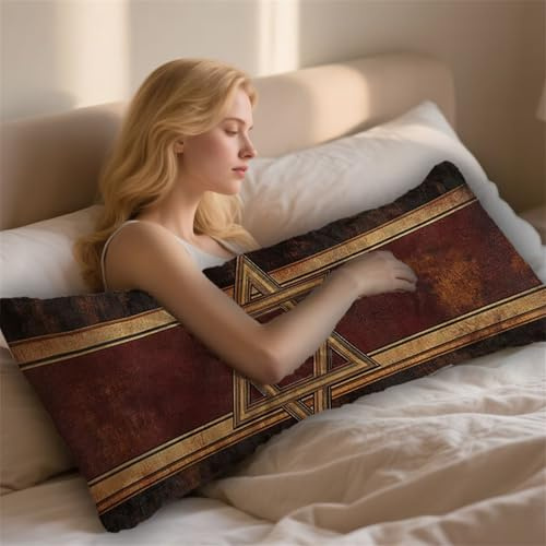 Almohada Corporal Retro Funda Cojin 50x90cm Almohada para el Embarazo Maternidad, Almohadas para Dormir de Lado Europa del Norte Almohadas Embarazada Funda de Cojines Grandes Cushion Covers LYD-936