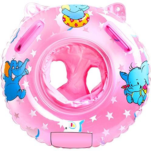 Baby Swimming Ring Pool Float, Inflatable Baby Pool Float, Newborn Baby Learn to Swim Inflatable Trainer, for Toddlers Kids 6-36 Months and Swim Training
