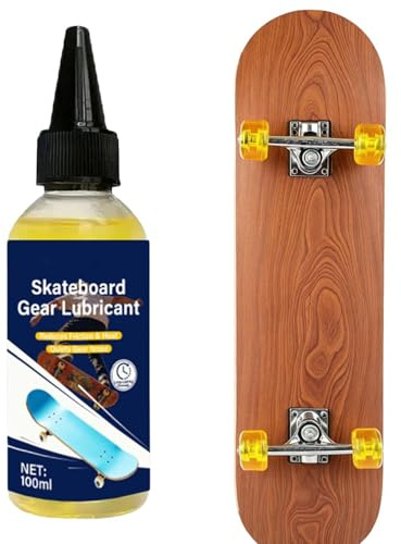 Generisch Lubrifiant pour roulement à billes de skateboard, 100 ml, lubrifiant pour les déplacements, huile de roulement à billes de skateboard, pour patins à roulettes, scooter, skateboard, parc