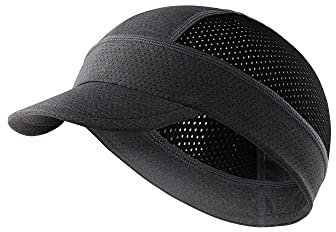 Arcweg Cycling Caps Under Helmet Bike Hat Breathable Anti Sweat Sunproof Cycling Hat Lightweight Bicycle Helmet Liner Cap Reflective Skull Cap for Men & Women Gray and Black