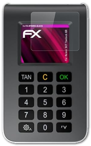 atFoliX Plastglasskyddsfilm är kompatibel med Reiner SCT TanJack QR Glasskydd, 9H hybridglas FX Skyddsglas av plast