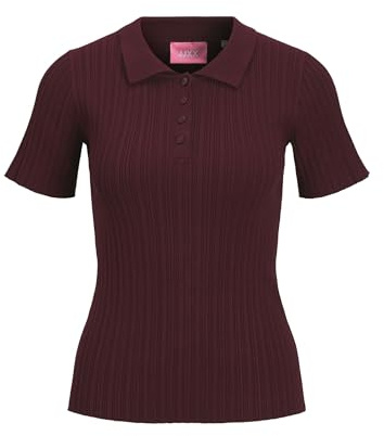 Jack & Jones Jxhadley - Polo a Maniche Corte, Taglia S, Cabernet, L