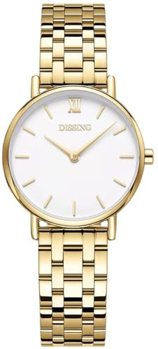 Dissing Handuhr – Armbanduhr Edelstahl – Klassische Uhr für den Alltag – Uhren mit minimalistischem Look – Armbanduhren für mit Stilgefühl