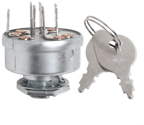 Interrupteur d'allumage à clé pour tondeuse 92377MA et pour tondeuses 092377MA Installation facile et fonctionnement fiable pour une utilisation en extérieur