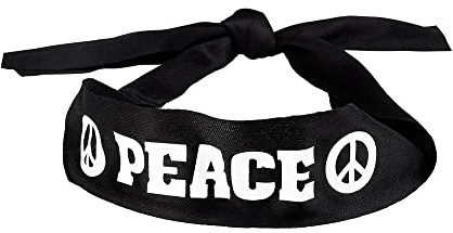 Boland 44527 10130705 Stirnband Peace, schwarz
