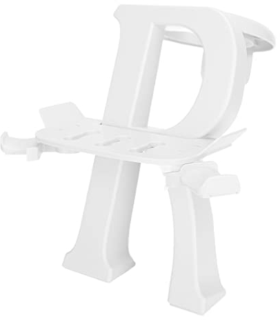 VR Brillenständer, Universal VR Display und Controller Halterung, VR Controller Mount Station Kompatibel mit Go Rift Rift S Vive Valve Index Reverb G2(Weiß)