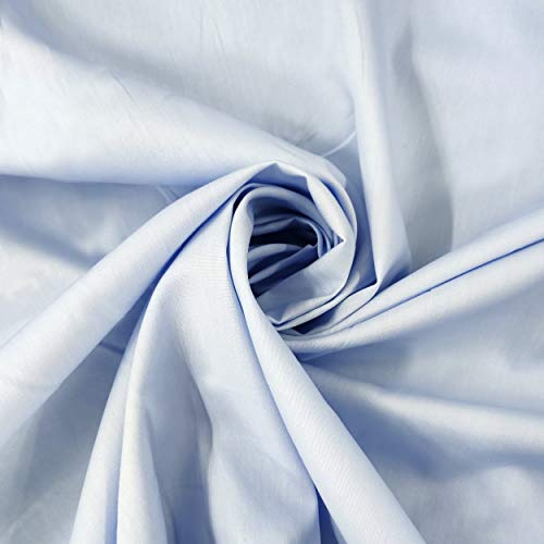 Panini Tessuti, Tessuto Popeline 100% Cotone – venduto a ritaglio – stoffa in tinta unita in vari colori per lavori di cucito, camicie, abbigliamento, biancheria da letto e accessori