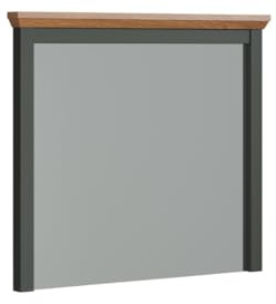 trendteam smart living Stanton Wandspiegel Tannengrün/Evoke Eiche Garderobenspiegel mit Rahmen 77 x 68 x 6 cm Landhausstil