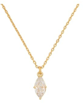 kate spade new york Signature Solitaire Pendant, Clear/Gold, One Size