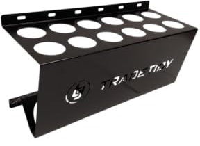 Tradetidy Storage Lot de 12 supports de mastic/adhésif en silicone pour camionnette, garage, atelier, construction en acier robuste, bords arrondis pour la sécurité, 396 mm (L) x 205 mm (H) x 155 mm