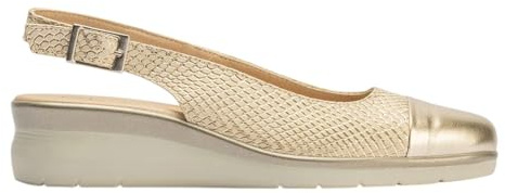PITILLOS Bailarinas destalonas 10374 en oro para mujer - Mujer color: oro talla: 36