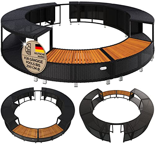 Deuba Bordure de Spa Bain à remous Rebord Bain à Bulles Lay-Z - Cadre de Piscine