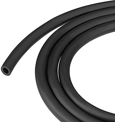 sourcing map Tuyau de carburant en PVC 5 mm x 8 mm 5 m Noir pour tronçonneuses, tondeuses à gazon, coupe-bordures, souffleurs, petits moteurs