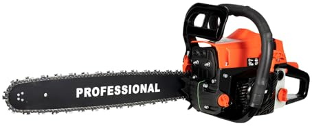 20in 68CC Gas Chainsaw,2 Stroke Handheld Petrol Chain Saws,Wood work Saw for Sawing & Cutting & Pruning & Trimming Wood Tool