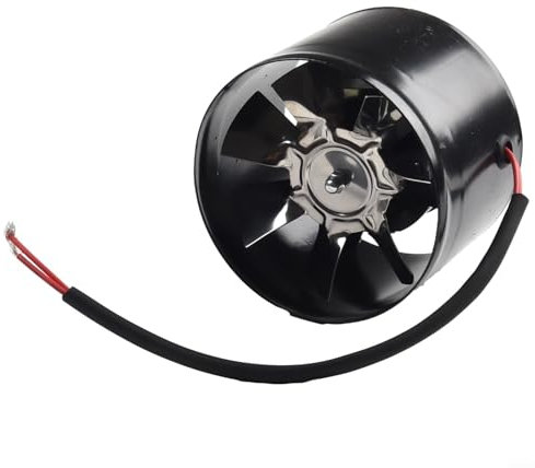 ZAMETTER Powerful Silent Exhaust Fan, Inline Exhaust Fan For Home Kitchen Bathroom Warehouse Restaurant Garage Ventilation(4” Black)