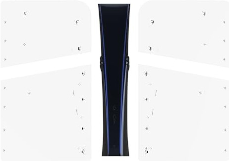 Translucent Faceplate for PS5 Pro, Front Cover Back Cover Face Plate, Dustproof Case, Only for Digital Edition (Translucent)