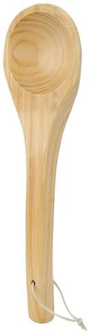 Dilwe Cuchara de Madera única para Sauna, Cazo de Agua Hecho a Mano para Uso Doméstico y de SPA, Seguro y Cómodo