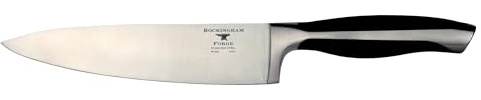 Rockingham Forge Coltello da Chef Essentials Serie 5500 con Manici in Pom Nero, Lama in Acciaio Inossidabile, 8