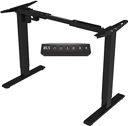 FLEXISPOT Electric Standing Desk Height Adjustable Sit Stand Desk with Heavy Duty Steel and Automatic Memory Smart Keyboard