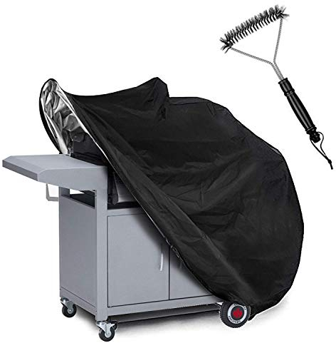 TEPSMIGO Grillabdeckung,Grill Abdeckhaube mit Einer Grillbürste für Tepro Toronto Holzkohlegrill 145 x 61 x 117 cm