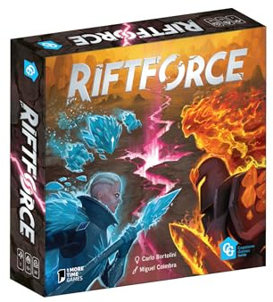 Capstone Games Riftforce Strategy Board Game for 2 Players | Competitive Elemental Duels with Asymmetric Factions, Tactical Depth & Replay Value, Fantasy Tabletop Game | Ages 10+ | 30–45 Min Playtime
