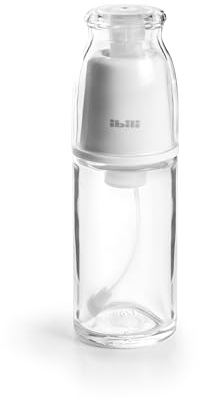 IBILI - Pulverizador - Aceitera Spray por Bombeo,170 ml – Recipiente de Cristal, Ideal para Freidoras de Aire y Cocina Saludable