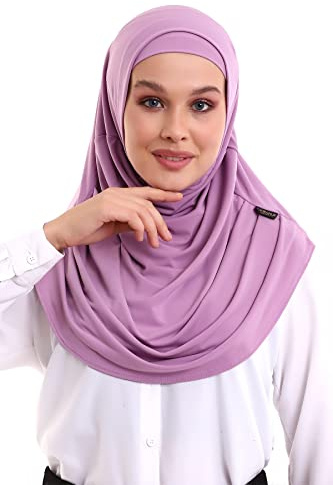 ihvan online, Foulard hijab pour femme, prêt à porter, léger et confortable, turban instantané, jersey, pré-déployé