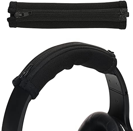 kwmobile Funda de Diadema Compatible con Sony MDR-100ABN / WH900N / MDR-XB950/ MDR-1000X - Protector de Neopreno para Cascos - Negro