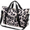 TENDYCOCO Reisetasche Wochenendtasche Sporttasche Kuhdruck Reisetasche, 46 x 17 x 28 cm, Brown, Oxford-Stoff