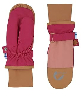 Finkid Kinder Kirjava Handschuhe, Raspberry-Almond, L