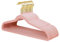 ManGotree 22 Pack Samtbügel mit 360° drehbarem Goldhaken, rutschfeste Filz-Anzugbügel, ultradünne, platzsparende Kleiderbügel für Mantel, Anzug, Hemd, Kleid, Hose (Rosa)