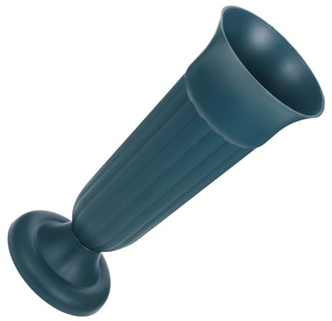 CIYODO Grünem Urnengrab-blumenvase Aus Robustem Pp Mit Stabilem Sockel Wetterfestem Friedhofs-blumenhalter Für Frische Und Künstliche Blumen Dekorative Grabschmuckvase Für Gedenkstätte Un