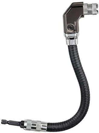 90 Degree Electric Drill Right Angle Chuck With Flexible Shaft Extension Rod for Woodworking